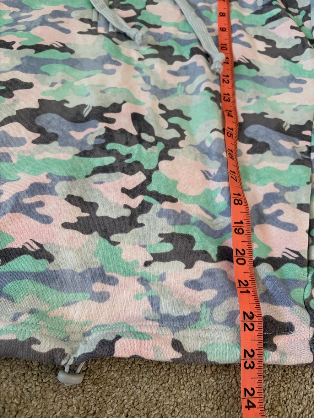 Fabletics Camo Print Athletic Camo Print Athletic Hoodie Sweatshirt Medium - Picture 9 of 10